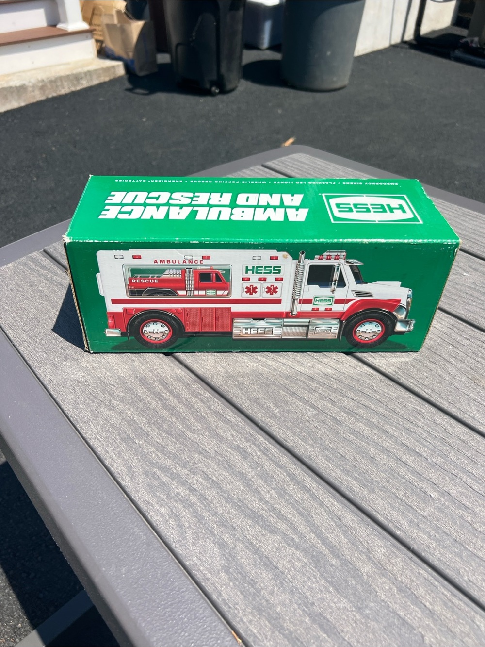 Hess Ambulance and Rescue Toy Truck - Red and White